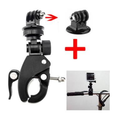 Imagem de Suporte para Guidão e Cilindro de Bike/moto para Câmeras de Ação GoPro Hero Sjcam Xiaomi