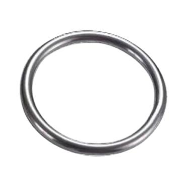 Imagem de MarineNow Anel redondo de aço inoxidável 316 grau marinho 3/8" x 2" (10 mm x 50 mm), pacote com 10