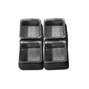 Imagem de Protetor Pe de Cadeira, Kit 16 Protetor de Silicone Engrossado para Pés de Cadeira e Mesa Quadrado, 4×3.5×3cm(Peto_)