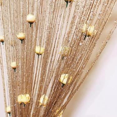 Imagem de Cortina para porta, Cortina de moldura de porta,Cortinas com miçangas de corda | Painel de janela, cortinas de linha com design rosa, divisória de para moldura de, decoração de casa