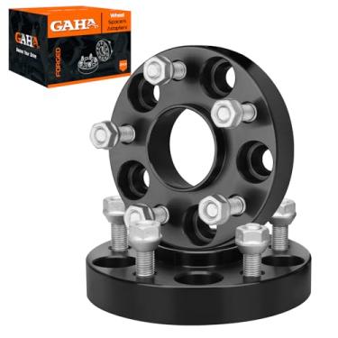 Imagem de GAHA 2 peças 5 x 4,5 5 x 114,3 mm espaçadores de roda centrados em cubo de 2,54 cm de espessura 64,1 mm M12 x 1,5 pinos