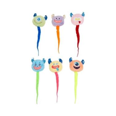 Imagem de Brinquedo Interativo De Pelúcia Para Gatos: Monstro Lagarta Com Catnip