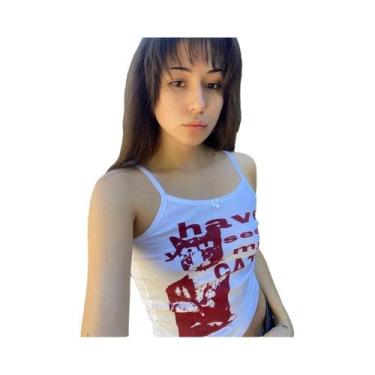 Imagem de Camiseta Sem Mangas Vintage Y2K Em Cores Vibrantes, Moda De Rua Haraju