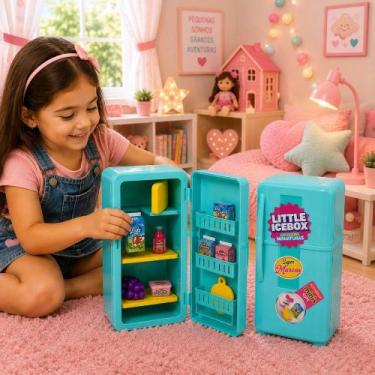 Imagem de Miniatura Geladeira infantil e Minis Cute 12 peças- Verde - LUA DE CRI