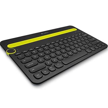 Imagem de Teclado sem fio Logitech K480 com Suporte Integrado para Smartphone e Tablet, Conexão Bluetooth Easy-Switch para até 3 dispositivos e Pilha Inclusa