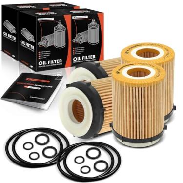 Imagem de A-Premium Filtro de óleo de proteção de 4 unidades 10K Miles compatível com Mercedes-Benz C300, C350e, E300, E350, Sprinter 1500, Sprinter 2500, GLA250, GLB250, GLC300, GLC350e, GLE350 e Infiniti &