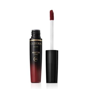 Imagem de Eudora glam matte tint batom líquido 18h 4ml, Vermelho Intenso