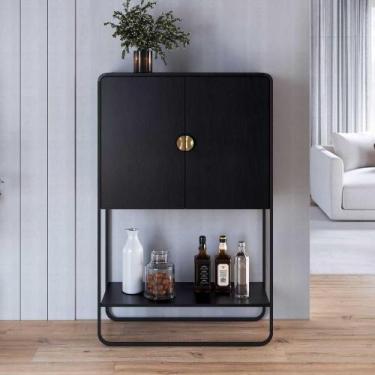 Imagem de Armário 2 portas 90cm x 140cm com Prateleira e Pés em Metal - Artesano