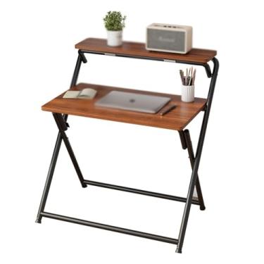 Imagem de URGDWEKJY Mesa central dobrável, mesa de computador de mesa, mesa de escritório simples para casa, mesa de centro simples para quarto