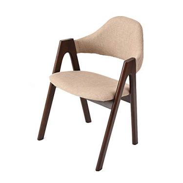 Imagem de Cadeira de jantar, mecânica de suporte de carga em forma de A, cadeira de computador, cadeira de escritório, ergonomia, espreguiçadeira, capacidade de carga: 150 kg (cor: cáqui)