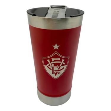 Imagem de Copo Térmico Vitória Da Bahia Inox Com Abridor - 500ml