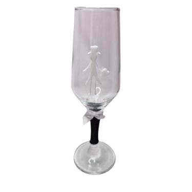 Imagem de Taça Vidro Casamento Noivos Amor