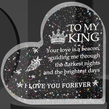 Imagem de 1 peça de presente de acrílico em forma de coração para amigos presente de dia dos namorados, presente de aniversário, decoração de mesa, decoração de mesa, placa acrílica em forma de coração