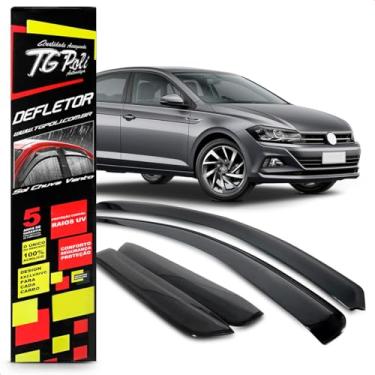Imagem de Calha Chuva Defletor Inteiriça Slim Virtus 4 Portas 2018 2019 2020 2021 2022 2023 Fumê 100% Acrílico