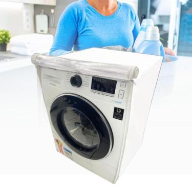 Imagem de Capa para lava e seca samsung 9kg transparente - Clean Capas , Branca