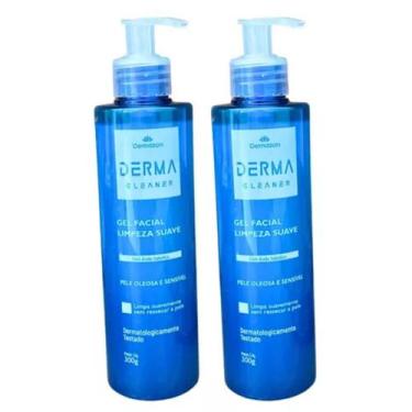 Imagem de GEL FACIAL LIMPEZA SUAVE DERMA CLEANER 300gr DEMAZON Kit 2 un