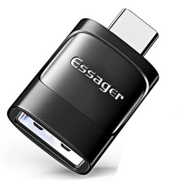 Imagem de Essager-USB 3.0 para Tipo C Adaptador OTG, USB A Tipo C Macho para Mic