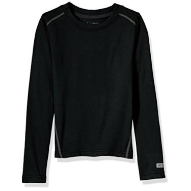 Imagem de Terramar Moletom com capuz Genesis Climasense de lã de manga comprida, ônix, PP (4-6)