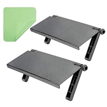 Imagem de 13 inch Wide Platform Adjustable Screen Bracket Installation, Desktop Computer Monitor Streaming Cable Amazon Fire TV top Installation (2 Pieces)