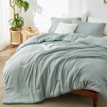 Imagem de Conjunto de Edredom Bedsure King Size - Verde - Para Todas as Estações