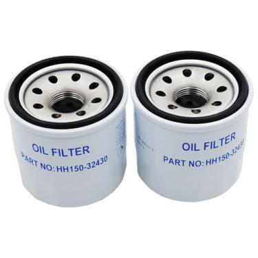 Imagem de Automost 2 filtros de óleo HH150-32430 HH1J0-32430 compatíveis com motores Kubota D722 D902 WG750 WG752 WG972 para motores Gafanhoto 321D 325 329 432 721 721D 725 932 Cortadores de Relva