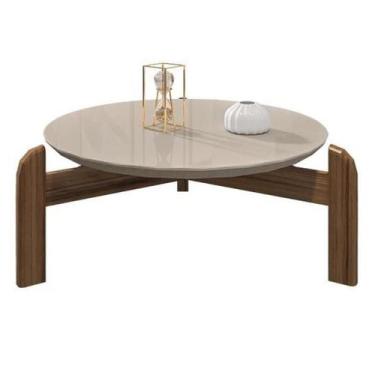 Imagem de Mesa de Centro Lizz Off-White/Cedro - Casa D