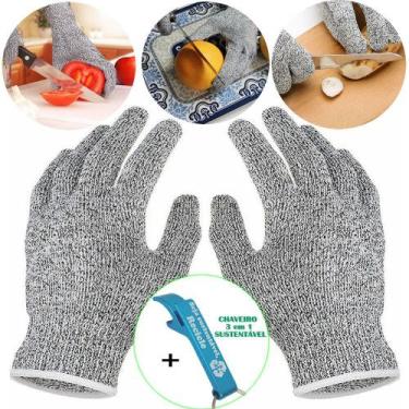 Imagem de Luva Anti-Corte para Cozinha Mecânico Nível 5 + Chaveiro CBRN07141 - C