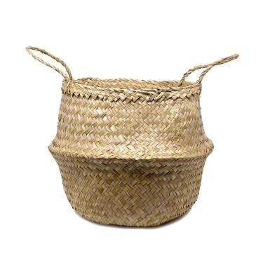 Imagem de Cesta De Fibra Natural 2 Em 1 31x32x 35cm