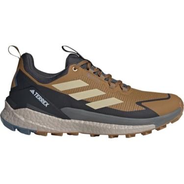 Imagem de adidas Tênis de caminhada masculino Terrex Free Hiker 2.0 Gore-tex cano baixo, Bronze Strata/Savannah/Carbono, 41
