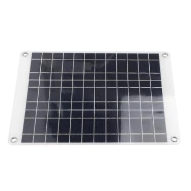 Imagem de Painel Solar de 50W, Monocristalina 12V Power Com Controlador à Prova de água, Fácil Configuração para o Escritório Em Casa Acampamento para Caminhada de Dispositivos de Carga