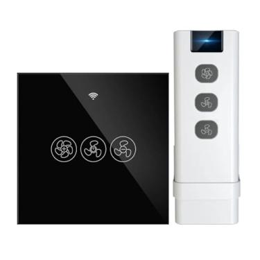 Imagem de Interruptor de ventilador de teto inteligente WiFi Smart Life/Tuya App controle remoto sem fio 2/3 vias funciona com Alexa e Gogle-KIT 3