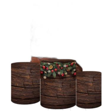 Imagem de Painel Retangular E Capas 3D Sublimado Natal Fkpc-1030