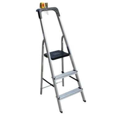 Imagem de Escada de Alumínio Doméstica com 3 Degraus ESC0023 BOTAFOGO
