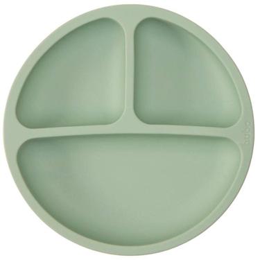 Imagem de Prato Buba de Silicone Com Ventosa Verde