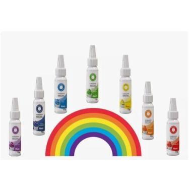 Imagem de Kit 7 Corante Alimentício Soft Gel Mago 15ml Arco Íris Cake