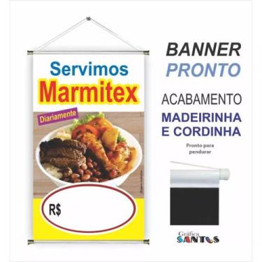 Imagem de Banner pronto Marmitex BA 333 medida 45x70 cm arte pronta