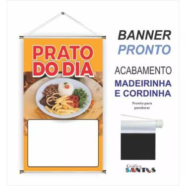 Imagem de Banner pronto Almoço/Cardápio do Dia BA 318 medida 45x70 cm arte pront