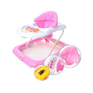 Imagem de Andador Infantil Didático Interativo Atividades Musical Pianinho Baby Style - Rosa