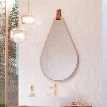 Imagem de Espelheira Gota MGM 76x50cm Estrutura em MDF