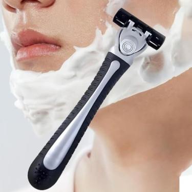 Imagem de 1 navalha de segurança de aço inoxidável com 36 peças de lâminas intercambiáveis: ideal para remoção de pelos corporais, durável e fácil de usar