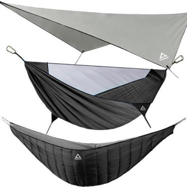 Imagem de Rede de acampamento CROSSHIP com mosquiteiro Underquilt Rain Fly