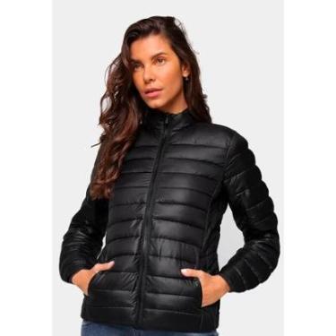 Imagem de Jaqueta Puffer La'Oase Feminina Bobojaco com Bolsos e Capuz Removível Feminino-Feminino