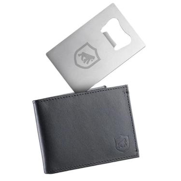 Imagem de Kit Carteira Ultra Slim E Cartão Abridor Em Metal - Gshield