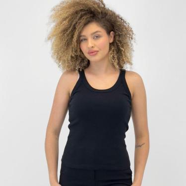 Imagem de Blusa Hering Regata Canelada Básica Feminina-Feminino