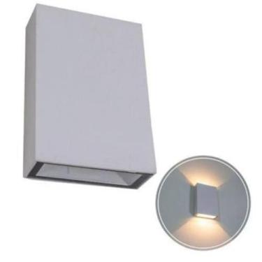 Imagem de Arandela Led Quadre 6500K Autovolt 4W Taschibra, Bivolt, Branco, Alumí