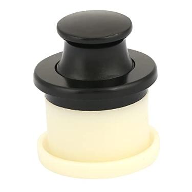 Imagem de Maçaneta telescópica de liga de zinco, elegante, com mola, push pop, maçaneta para móveis embutidos, tatami, guarda-roupa, preto, cromado, escovado (Preto fosco)