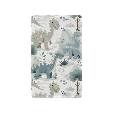 Imagem de SEHANY Capa de parede de tomada dupla de dinossauro engraçado, tamanho padrão e à prova de calor, placas decorativas para decoração de escritório doméstico (11,5 cm x 7 cm)