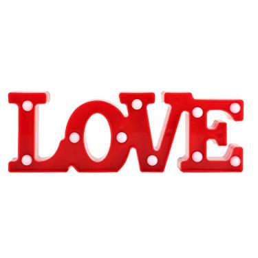 Imagem de Hyuduo LED Love Night Light Forma Romântica Coração Lâmpada Decorativa Com 10 LEDs Brancos Quentes para a Decoração do Partido do Aniversário do Casamento do Valentine (Luz quente)