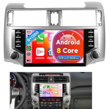 Imagem de Rádio de carro 8 núcleos 6G + 128 G para Toyota 4runner 2010-2020, Rimoody Android 15, estéreo, sem fio, Carplay, Andorid, link de espelho automático, tela sensível ao toque, GPS 5G-WiFi, Bluetooth