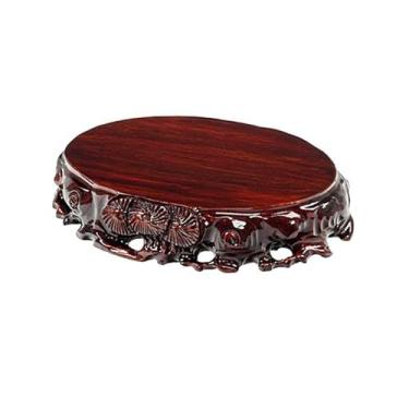 Imagem de x3anggyt5 Decoração de casa com raiz vazada esculpida em bonsai base vaso jade suporte de exibição de aquário para uso interno (grande)